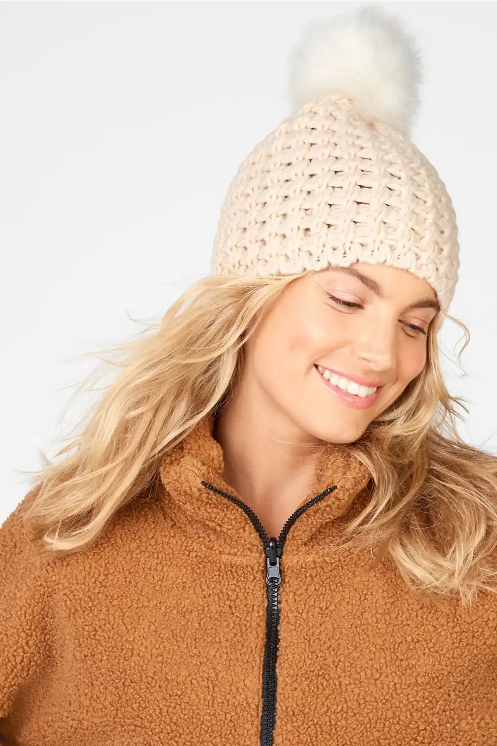 The Chunky Knit Beanie With Pom