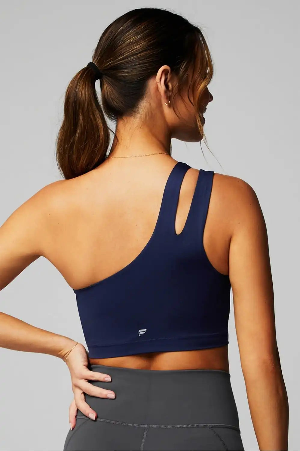 Asymmetrical Double Strap Midi Bra