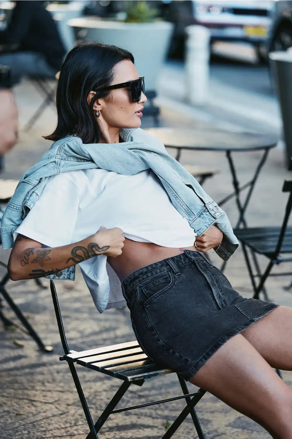 Denim Mini Skirt