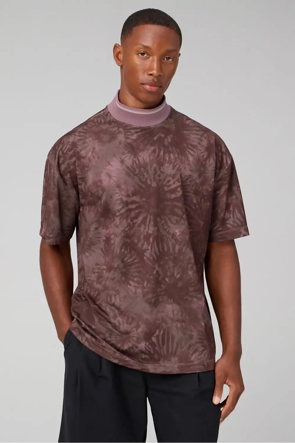 The Golf Mock Neck Tee (Oversized) + One Short Perforated 2-Piece Outfit