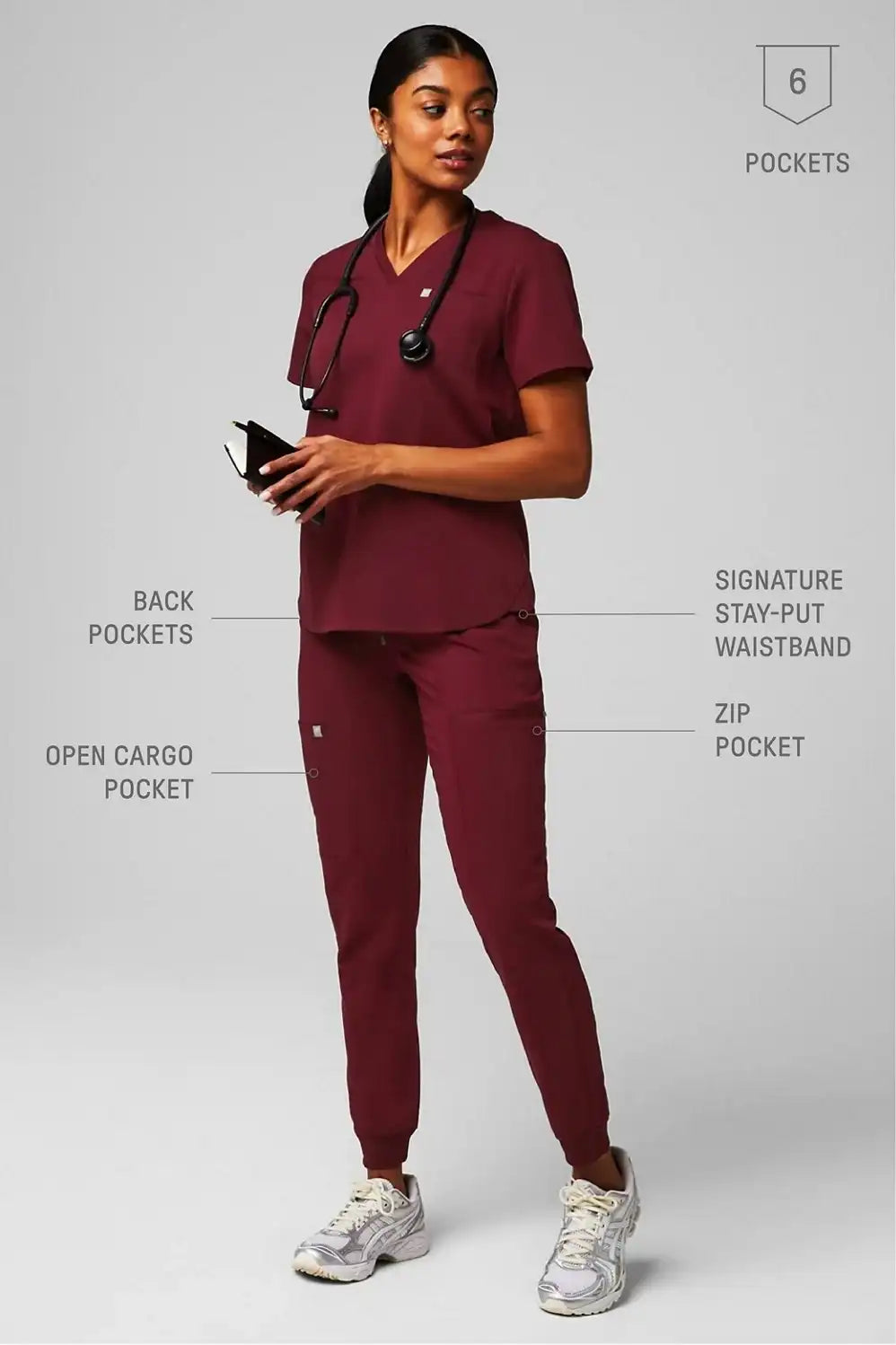 Mid-Rise On-Call Scrub Jogger