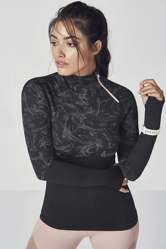 Amelie Seamless Long-Sleeve Pullover