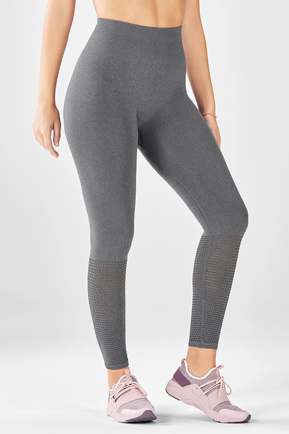 Seamless High-Waisted Mesh 7/8
