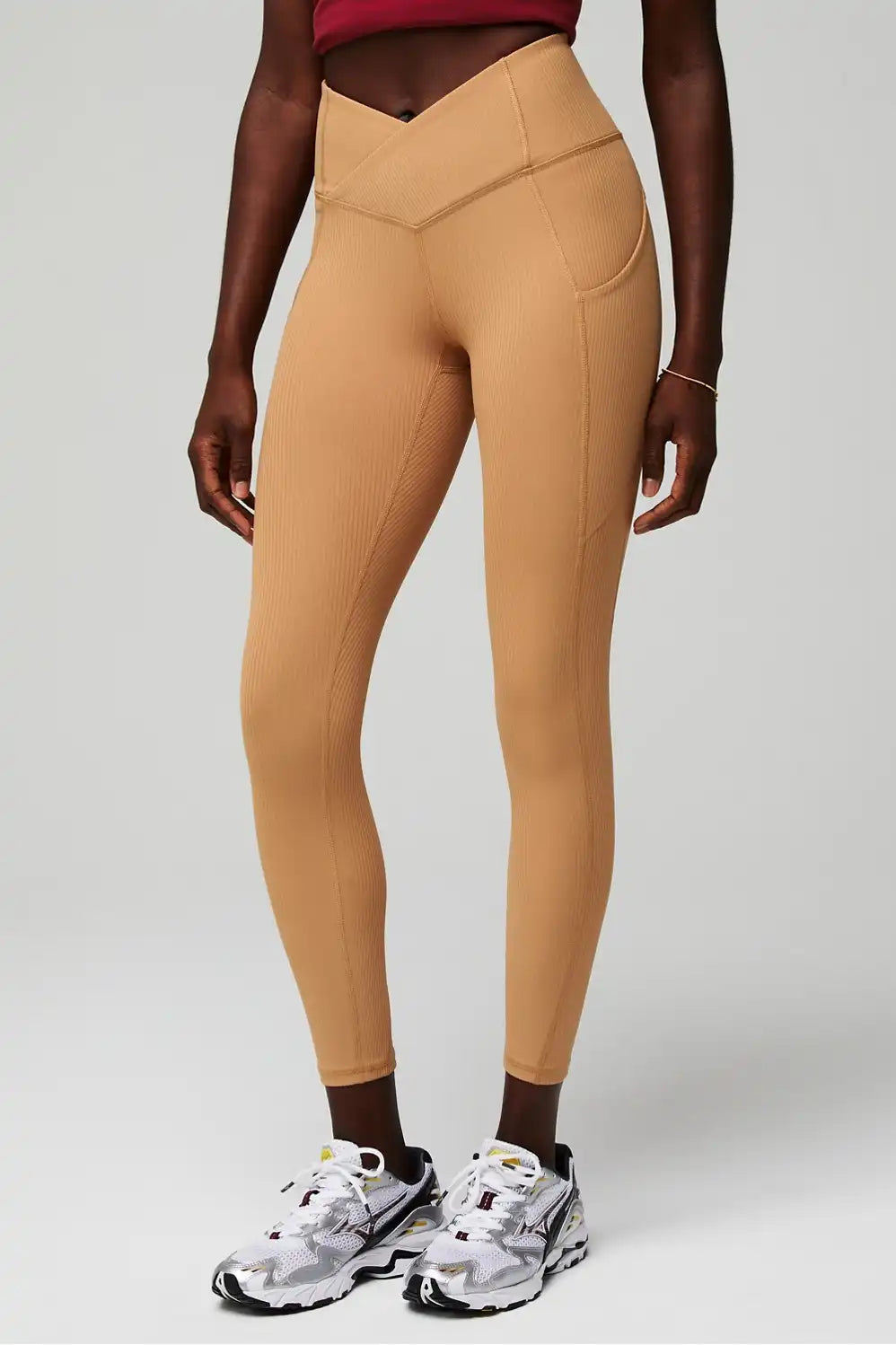 Oasis Rib HW Crossover 7/8 Legging
