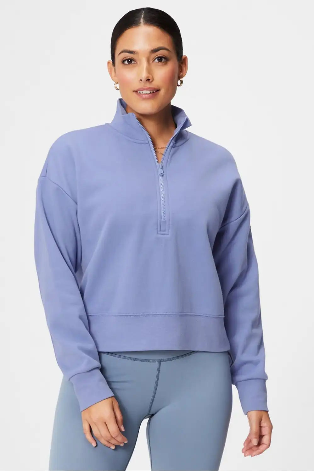 Catarina Mock Neck Zip Pullover