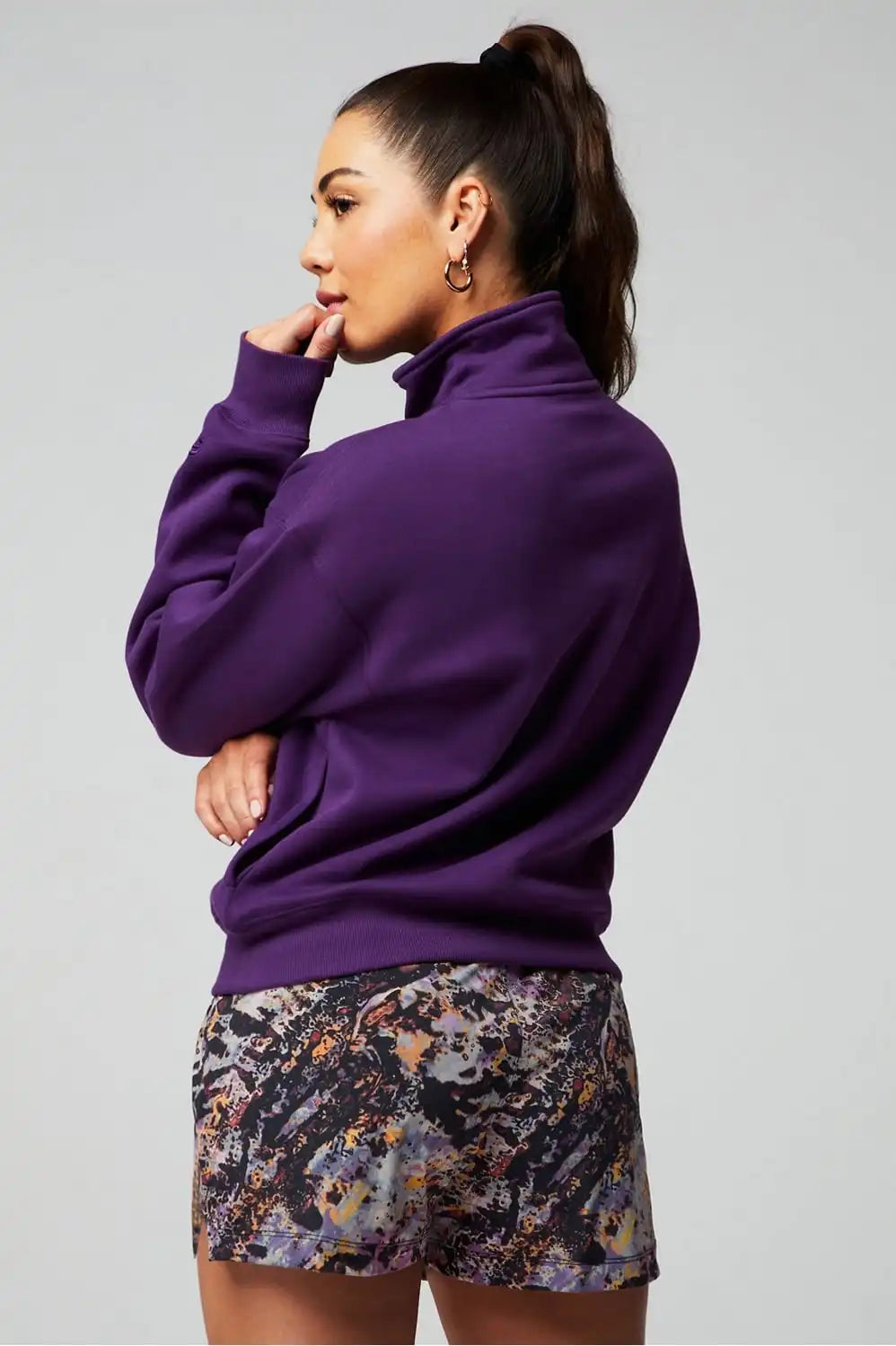 Cozy Fleece Half Zip Sweatshirt