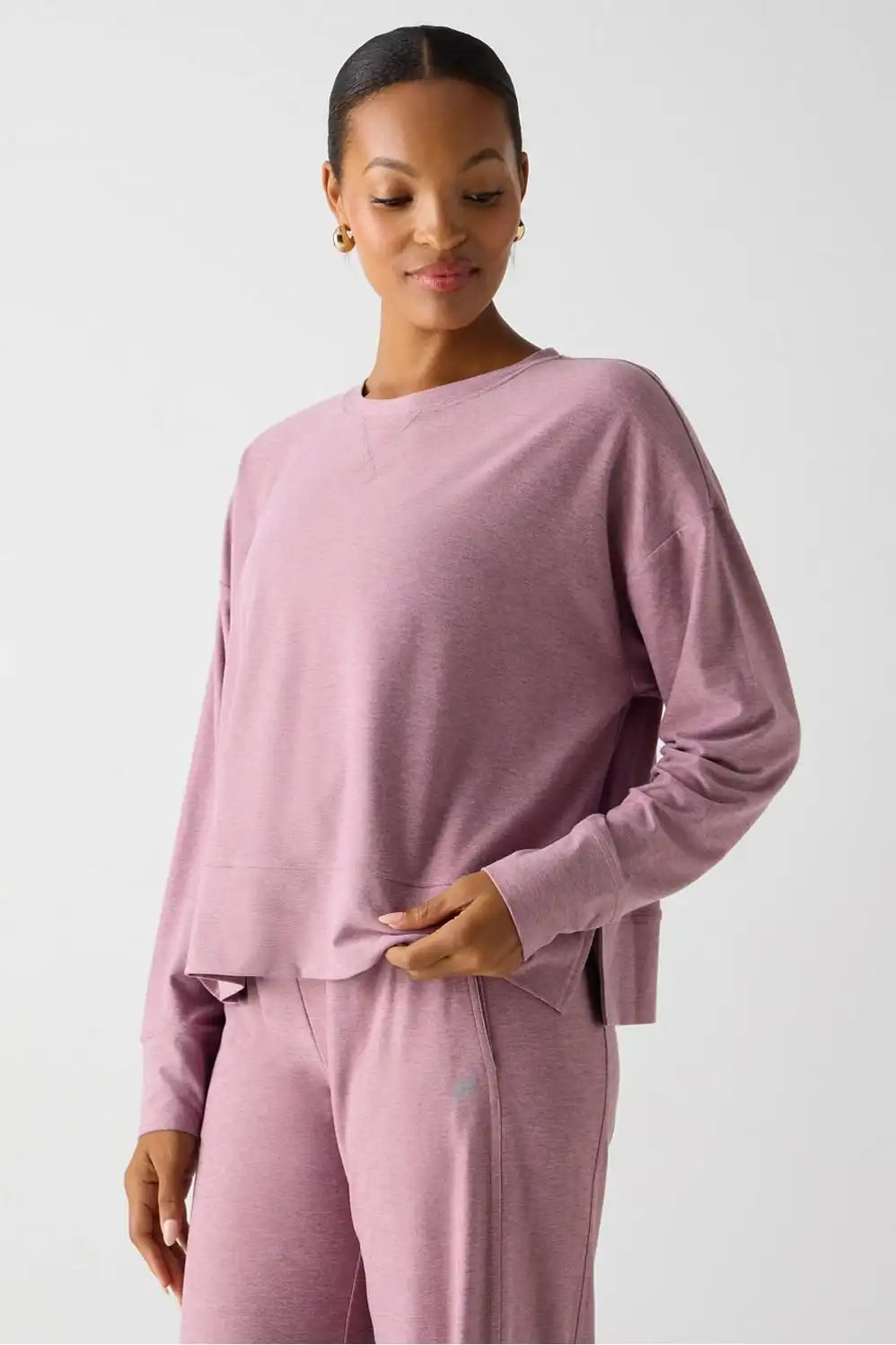 Cloud Jersey Boxy Long-Sleeve Top