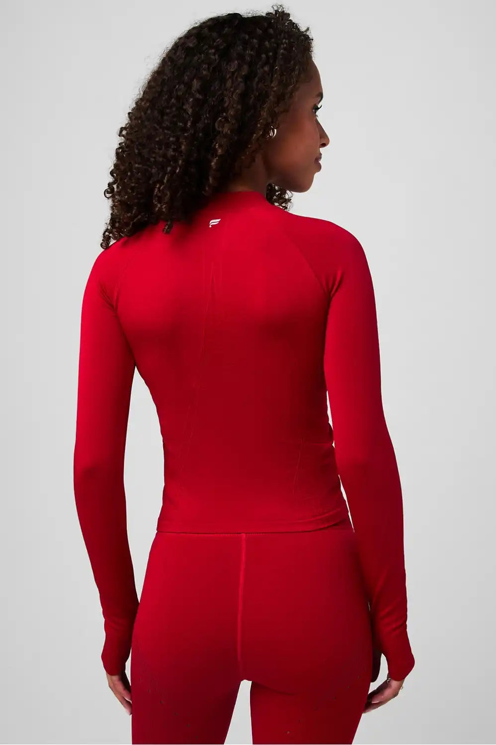 Seamless Mock Neck Long-Sleeve Top