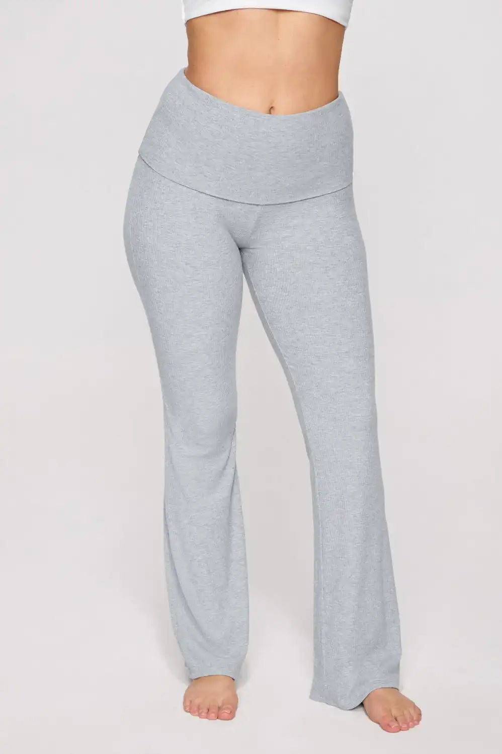 Soft Rib Foldover Pant