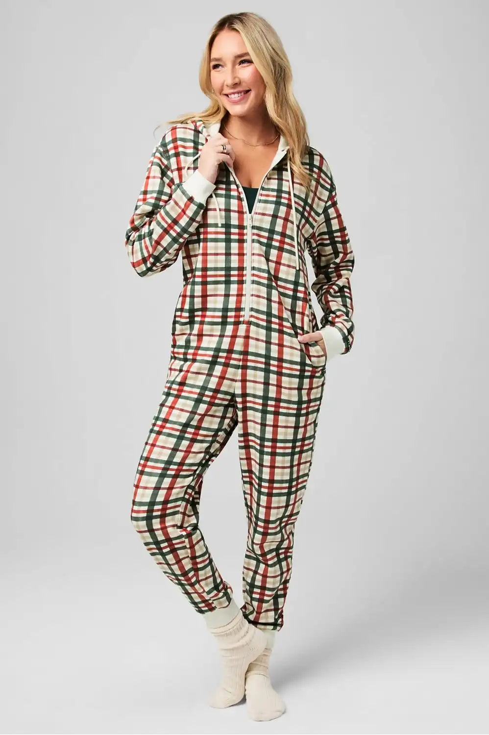 Cozy Fleece Hooded Onesie