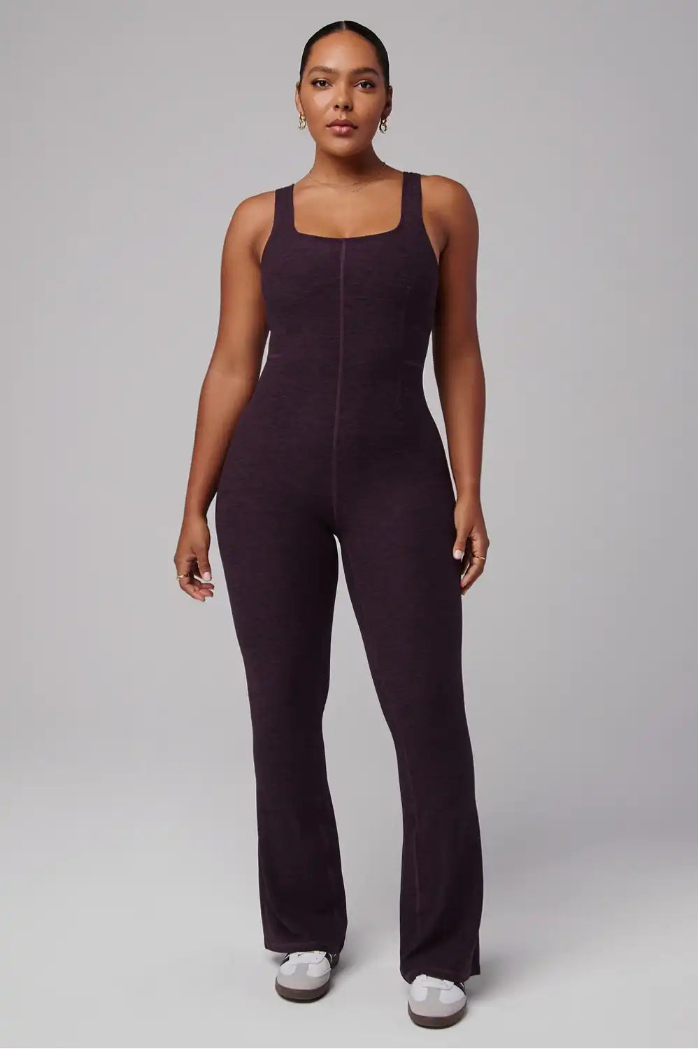 HeatherFlex Kick Flare Jumpsuit