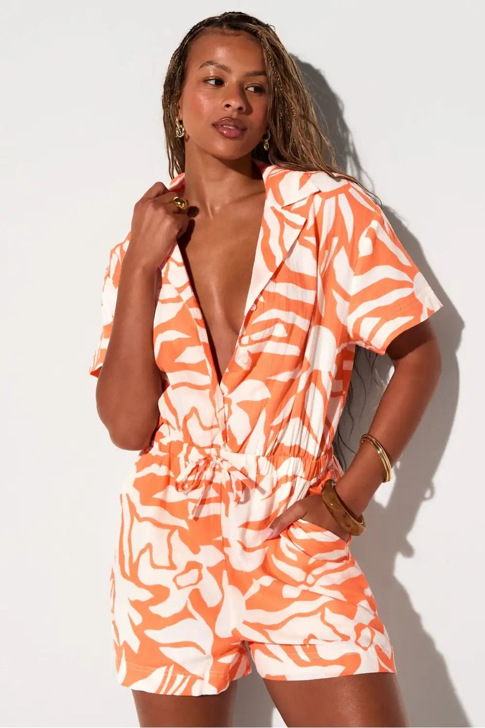 Cotton Voile Short Onesie