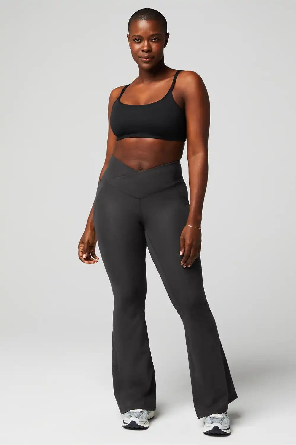 PureLuxe High-Waisted Crossover Flare