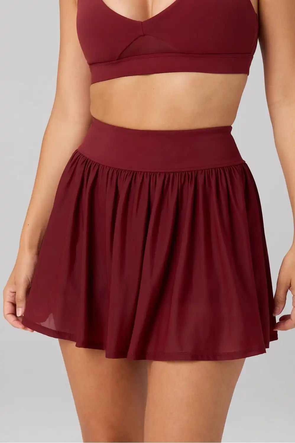 High-Waisted Mesh Classic Mini Skirt