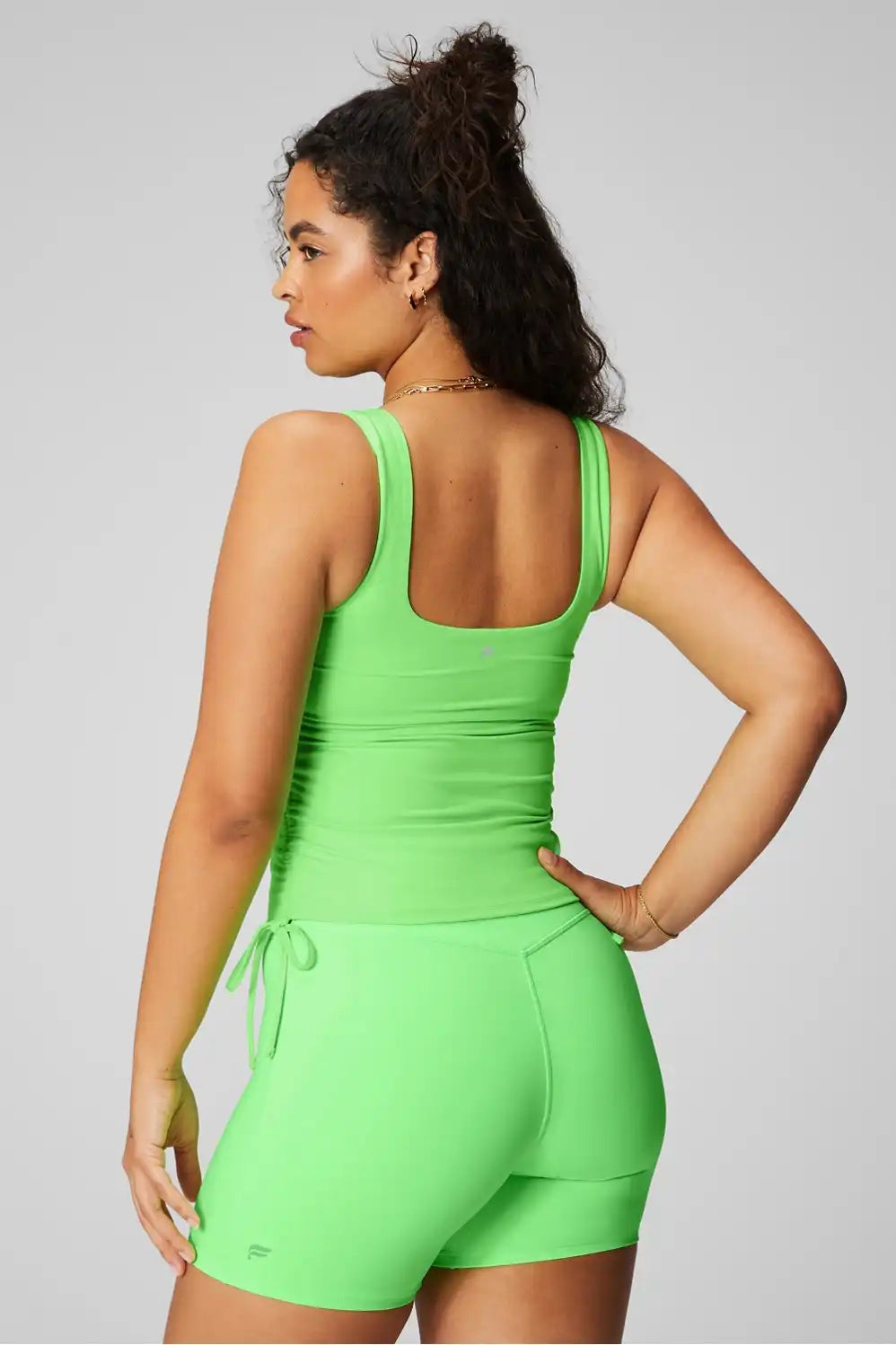 Ruched Built-In Bra Tank