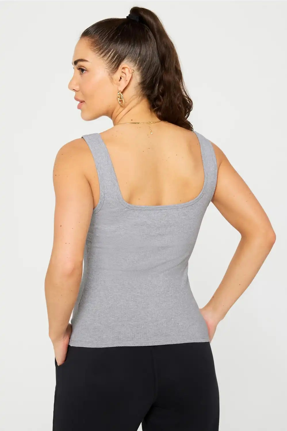 Daily Rib Square Neck Tank