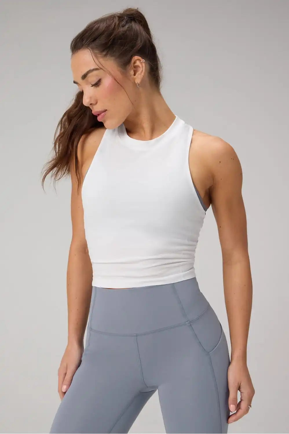 Feather Tech+ Racerback Cropped Tank